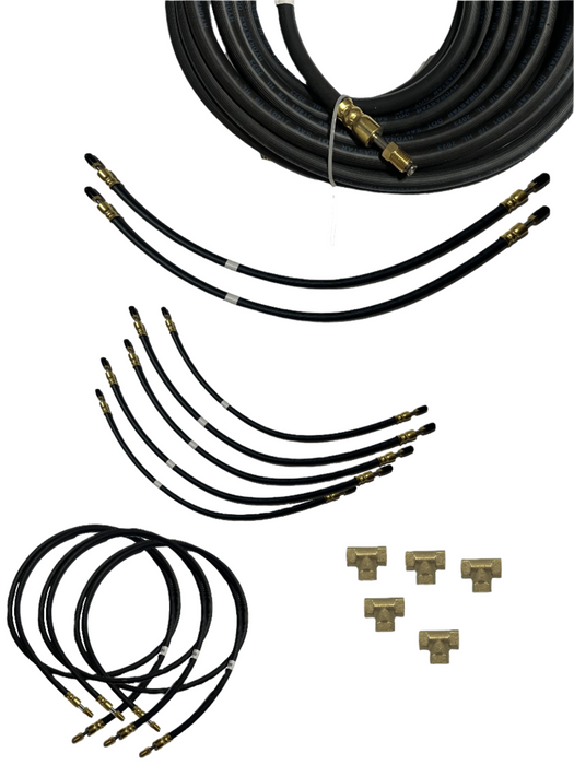 FLEXIBLE BRAKE LINE KIT - TRIPLE AXLE SET COMPLETE - 288" MAIN LINE, 36" AXLE SPACING - Hydrastar