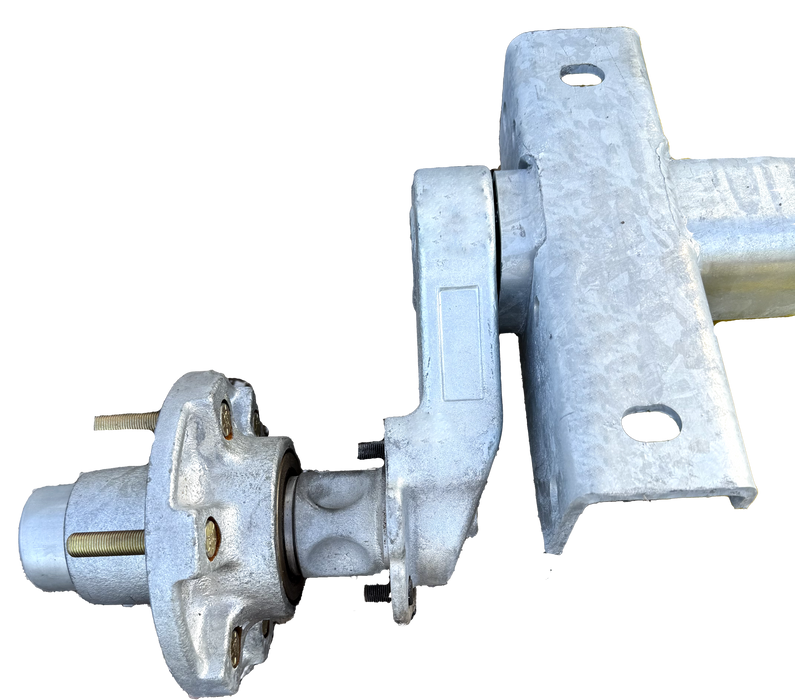 Galvanized Torsion Axle - Vbend, 7.0k, 22 Deg Down, 8 Lug, 95HF - 80OSB - Hydrastar
