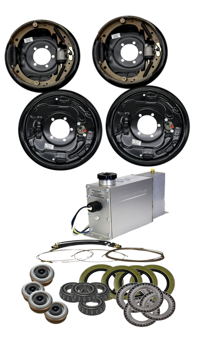 Hydrastar® 7K Axles, 8 Lug Drum, Tandem Axle Hydraulic Brake Kit {#E7KD-T} - Hydrastar