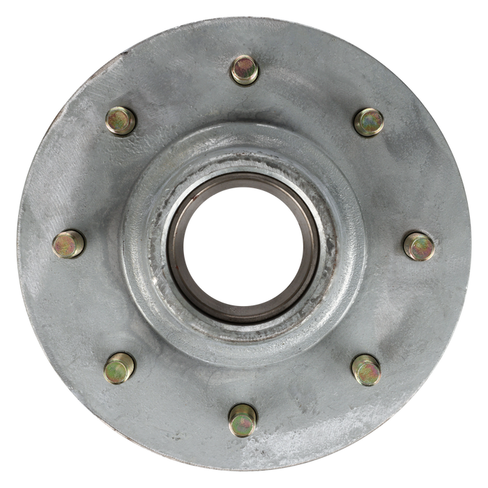 7000 lb. Idler Hub Kit, Pregreased, Hot Dipped Galvanized, 8 on 6.5", 1/2" x 2.5"L Studs - Hydrastar