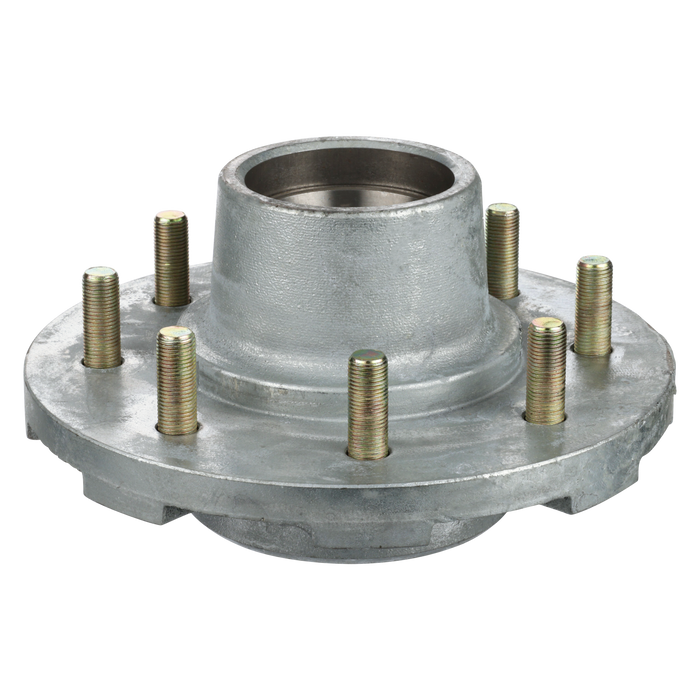 7000 lb. Idler Hub Kit, Pregreased, Hot Dipped Galvanized, 8 on 6.5", 1/2" x 2.5"L Studs - Hydrastar