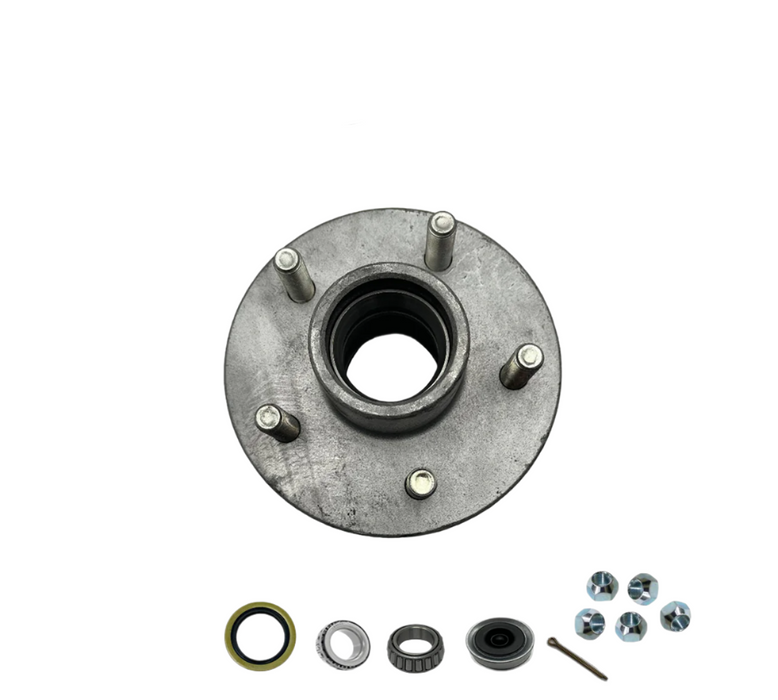3,500 lb. Idler Hub, Hot Dipped Galvanized, 5 on 4.5" Bolt Pattern - Hydrastar
