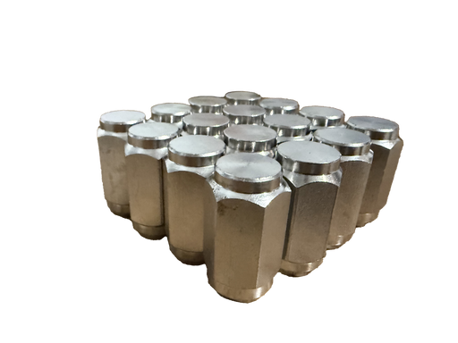 Enclosed Lug Nut 9/16-18" x 1-5/8" - Stainless Lug Nuts {16 PACK} - Hydrastar