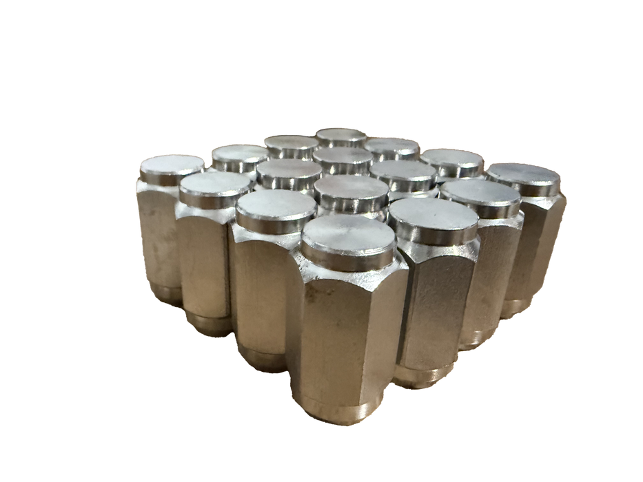 Enclosed Lug Nut 9/16-18" x 1-5/8" - Stainless Lug Nuts {16 PACK} - Hydrastar