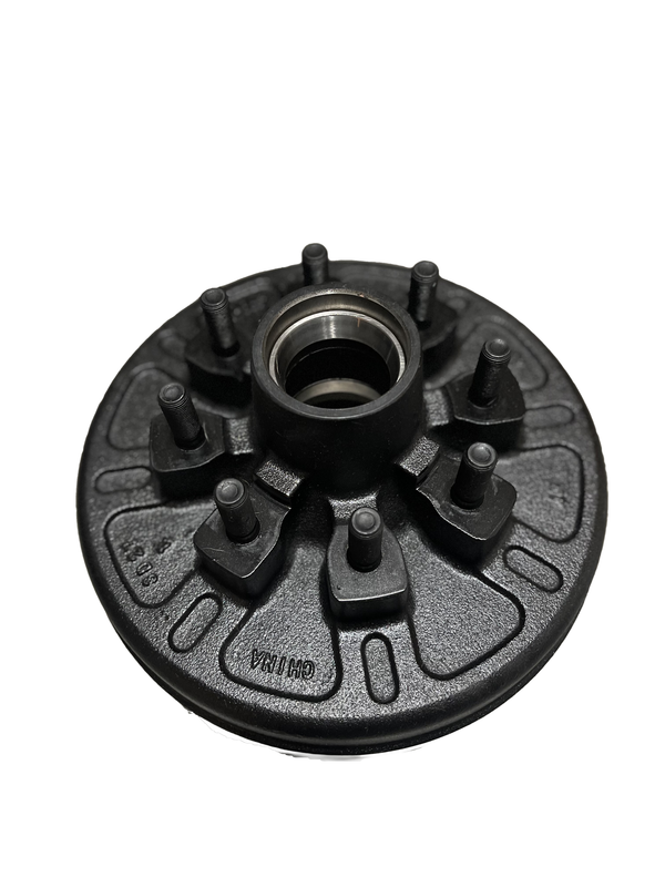 Hydrastar Brake Hub and Drum - 6k & 7k Axle - 8 on 6.5" - 5/8" Stud, 8 Bolt Pattern - 12" Drum