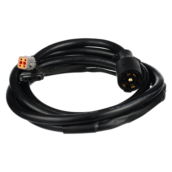 Hydrastar 7 Way Harness - 8' Molded Cord "Prewired for Plug In Play" - 4 Flat Female Light Connection