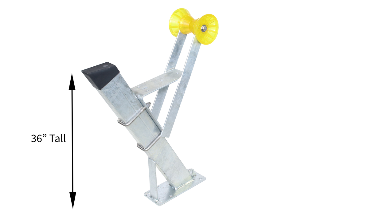 Winch Stand Assembly 3x4 Post Heavy Duty with Winch Seat and Rollers {AW-WS-3X4-COMP} - Hydrastar