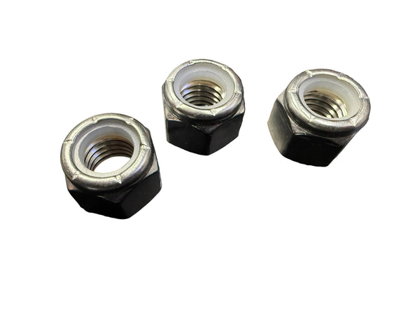 Hydrastar 1/2-13" Nylon Lock Hex Nut, 18-8 Stainless Steel