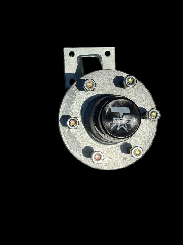 Hydrastar Bolt On - Hub Mount Spare Tire Carrier -Hot Dipped Galvanized -Fits 6 and 8 Lug Standard Hubs