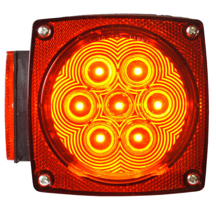 Tail Light 4" Square - J24247L - Submersible LED - LH - Hydrastar