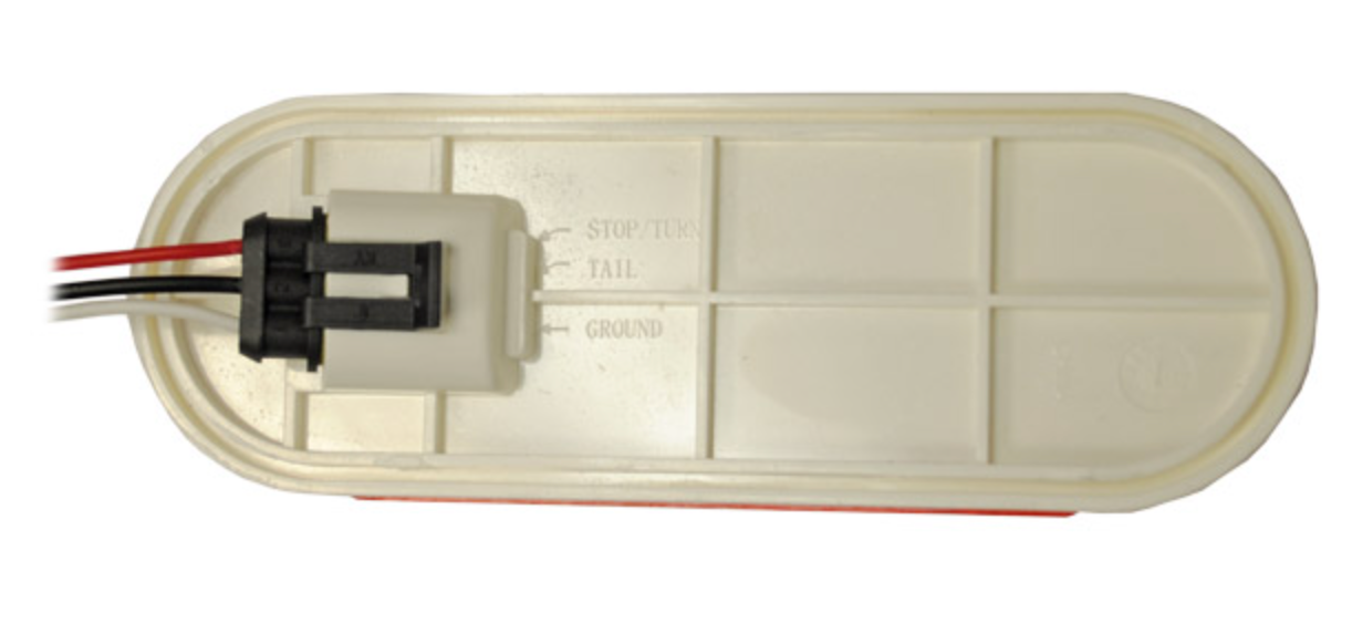 Tail Light 6" Oval, Grommet Mount Kit - Jm-656-RK - Sealed LED - Hydrastar