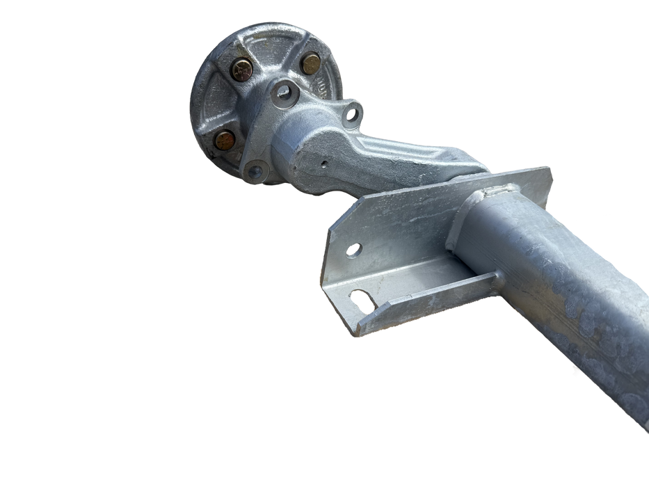 Galvanized Torsion Axle - Vbend, 3.5k, 22 Deg Down, 5 Lug, 94HF - 80OSB