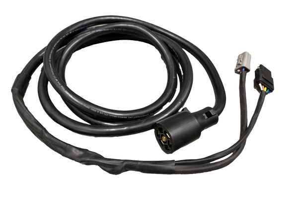 Hydrastar 7 Way Harness - 8' Molded Cord "Prewired for Plug In Play" - 5 Flat Female Light Connection