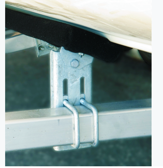 Center Bunk Bracket Kit, 10" HD Galvanized Double Slotted Bolster 2x6 Bunk Bracket Kit {CBK-10DBU-4}} - Hydrastar