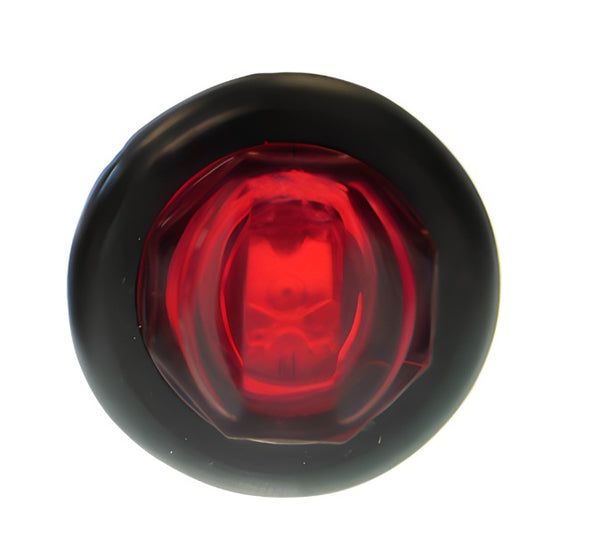Hydrastar Red LED Clearance Light, 3/4 Bullet, Grommet Mount, Sealed, Submersible