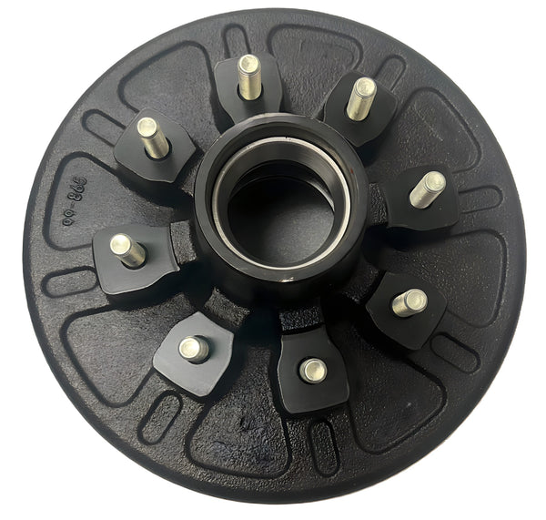 Hydrastar Brake Hub and Drum - 6k & 7k Axle - 8 on 6.5" Bolt Pattern - 12" Drum