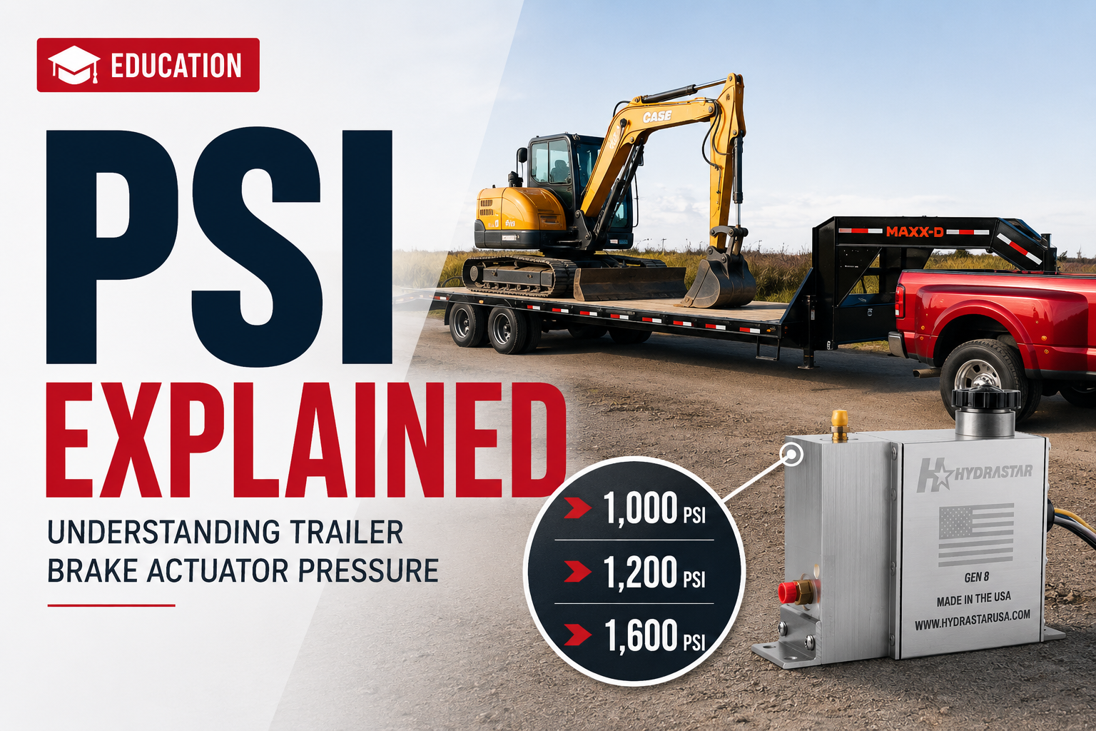 Which PSI Trailer Brake Actuator Do I Need? The Complete Guide