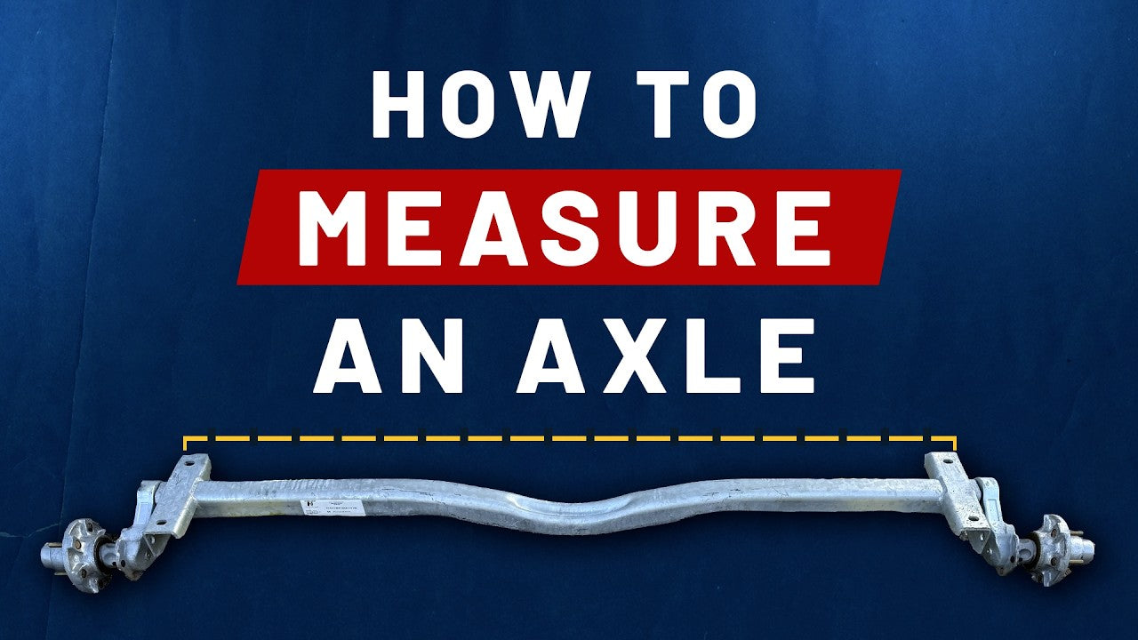 How to measure your trailer axle: hub face and outside of bracket measurements