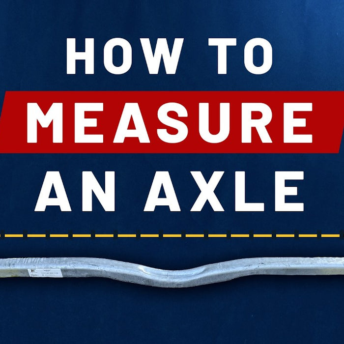 How to measure your trailer axle: hub face and outside of bracket measurements