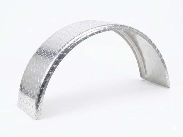 Aluminum single axle round fender
