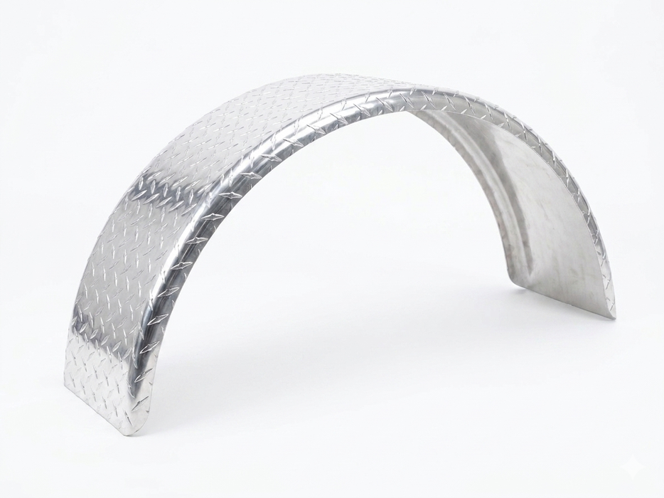 Aluminum single axle round fender