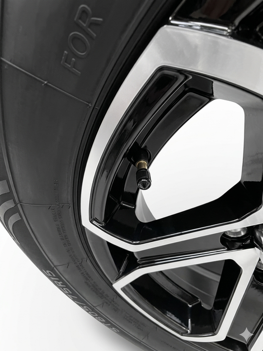 Tire and Wheel Assembly, ST205/75R15, Load Range D, 8 Ply, 5 on 4.5", 5 Star aluminum wheel