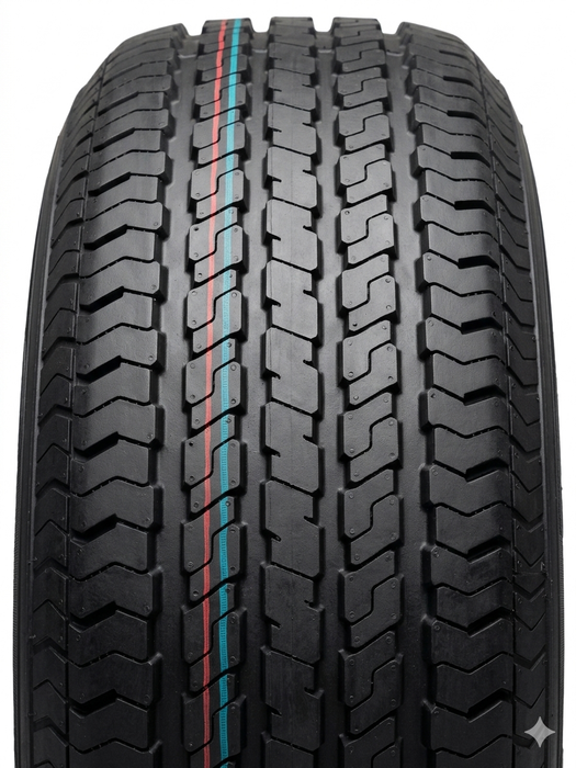 Tire and Wheel Assembly, ST205/75R15, Load Range D, 8 Ply, 5 on 4.5", 5 Star aluminum wheel