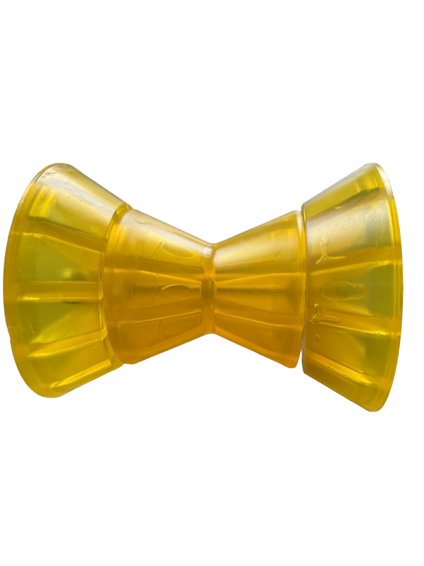 Hydrastar Yellow Bow Roller Assembly, PVC, 4-1/2" Diameter Center, 6-1/2" Total Width
