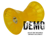 Yellow Bow Roller, PVC, 4", 1/2" Diameter Center - Hydrastar