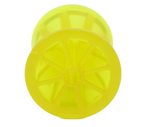 Yellow Bow Roller, PVC, 4", 1/2" Diameter Center - Hydrastar