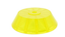 Yellow Bow Roller End Bell, PVC, 4", 1/2" Diameter Center - Hydrastar