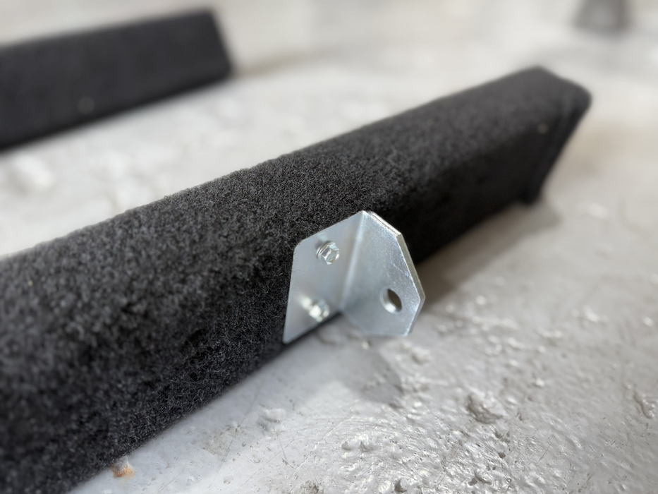 2"x4 Pre-Carpeted Bunks - 6' Long w/ Top Angle Swivel Brackets Pre-Installed - 1 PAIR - Hydrastar