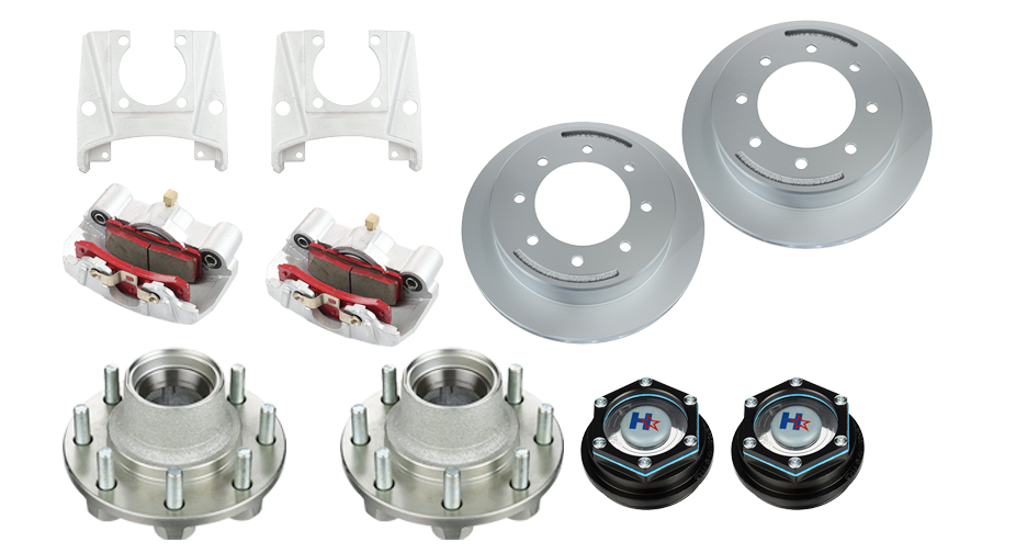 Hydrastar® 8K Axle, 8 Lug Slip Over Trailer Disc Brake Kit (9/16 in.) Includes: 8K Idler Hubs