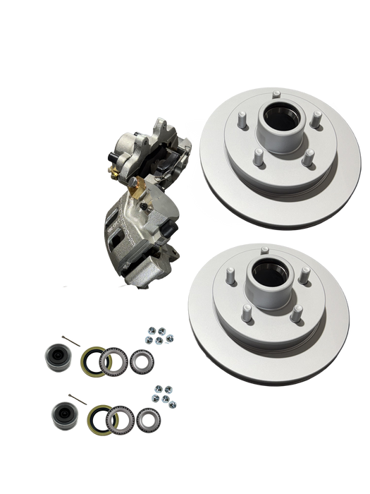 Meher® 3.5K Axle, 5 Lug Integral Trailer Disc Brake Kit (1/2 in.) - Hydrastar