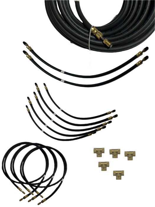 FLEXIBLE BRAKE LINE KIT - TRIPLE AXLE SET COMPLETE - 288" MAIN LINE, 36" AXLE SPACING