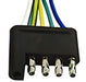 5 Way Flat Wiring Harness, 35 Foot, Full Ground, (Brown, Green, Yellow, Blue, White) - Hydrastar