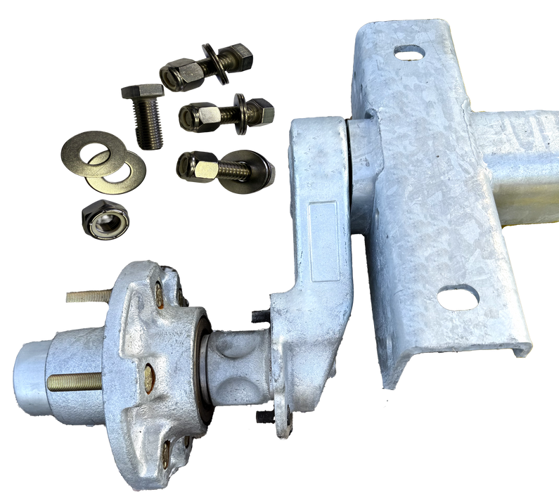 Galvanized Torsion Axle - Vbend, 6.0k, 22 Deg Down, 6 Lug, 95HF - 80OSB