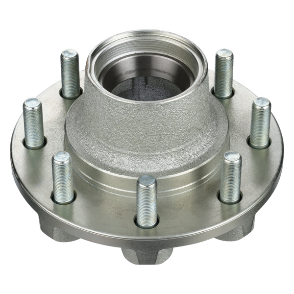 Hydrastar 8,000 lb. Idler Hub, Galvanized, 8 on 6.5" Bolt Pattern, 9/16" Stud, Thread in Cap