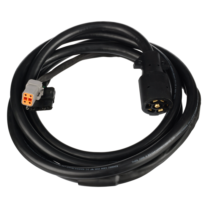 Hydrastar® 7 Way Harness - 8' Molded Cord "Prewired for Plug In Play" - 4 Flat Female Light Connection