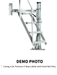 Pontoon 4 Step Bow Ladder with Hand Rail, Hot Dipped Galvanized - Hydrastar