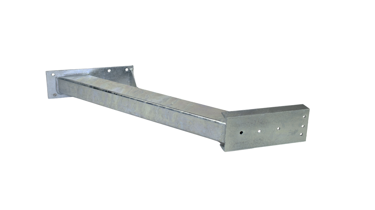 Winch Stand, with Welded Seat 3" X 4" Heavy Duty Post, 32" Tall, 45 Deg Angle Hot Dipped Galvanized - Hydrastar