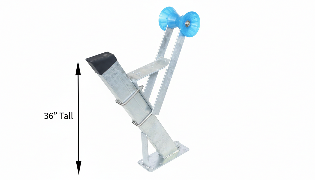 Winch Stand Assembly 3x4 Post Heavy Duty with Winch Seat and Rollers {AW-WS-3X4-COMP} - Hydrastar
