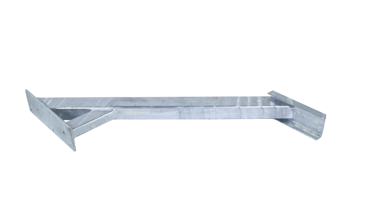 Winch Stand, with Welded Seat 3" X 4" Heavy Duty Post, 48" Tall, 60 Deg Angle Hot Dipped Galvanized - Hydrastar