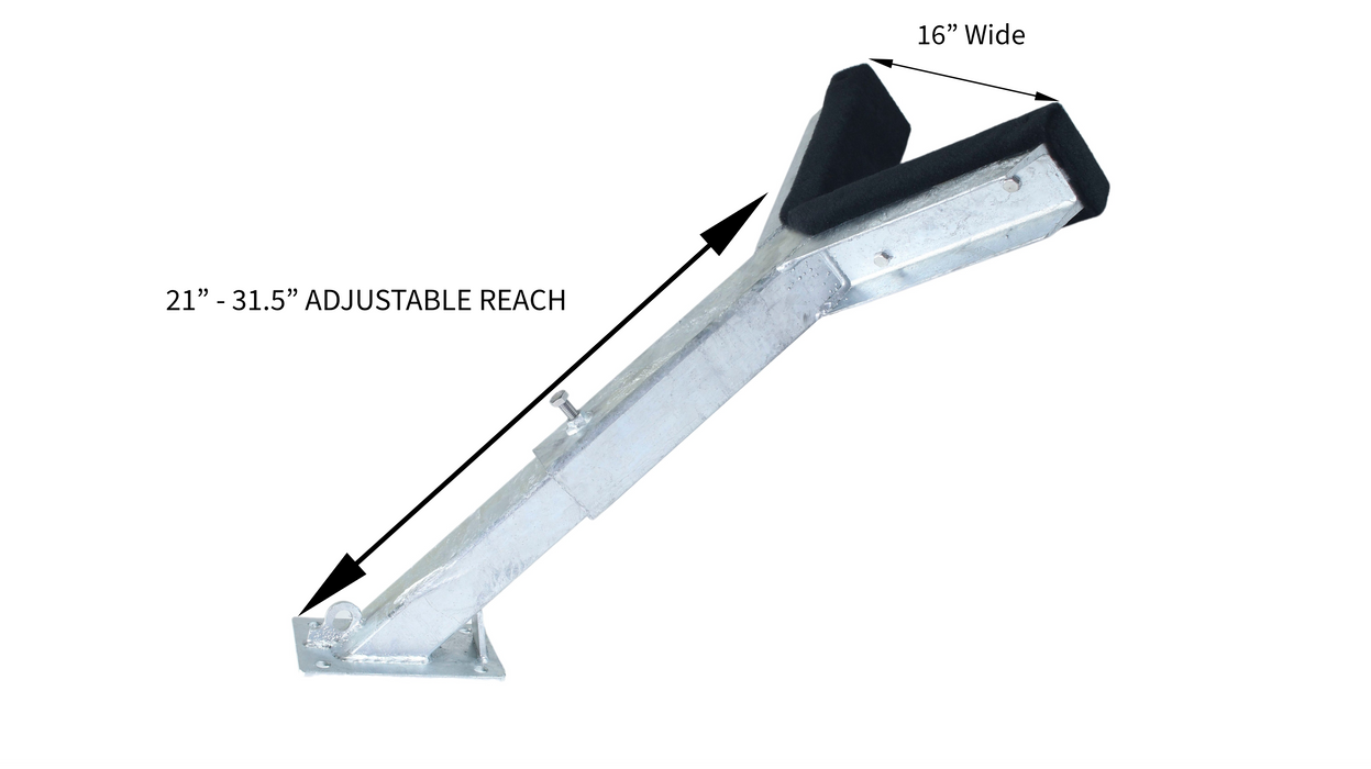 Carpeted Bunk Bow Stop, Height Adjustable