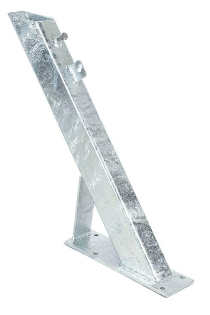 Winch Stand Adjustable, Assembly, 3" X 4" Heavy Duty Post, 48" Max Length, 45 Deg Angle Hot Dipped Galvanized - Hydrastar