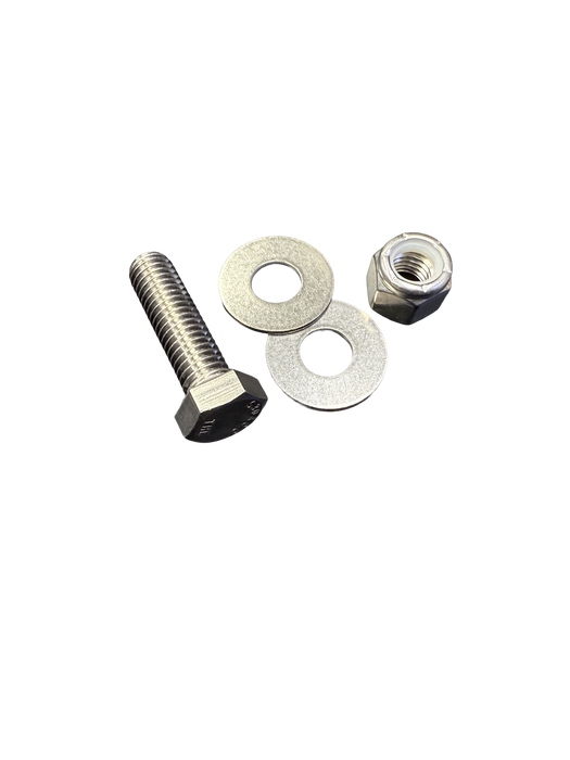 Stainless Steel Hex Head Bolt with Hardware, 1/2-13" x 1"