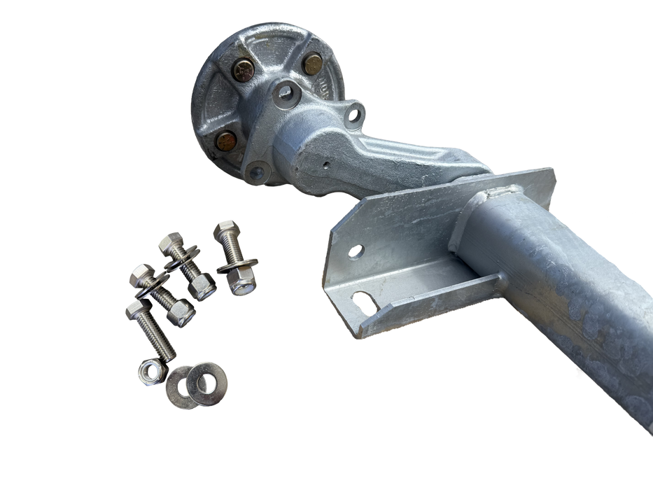 Galvanized Torsion Axle - Vbend, 3.5k, 35 Deg Down, 5 Lug, 85HF - 72OSB