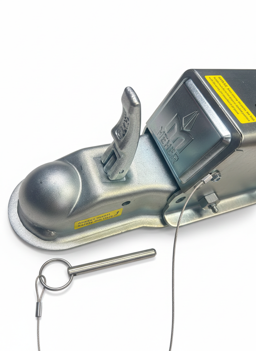 Meher Hydraulic Disc Brake Actuator w/ Lockout Solenoid - Disc - Zinc - 2" Ball - 6,600 lbs - Hydrastar