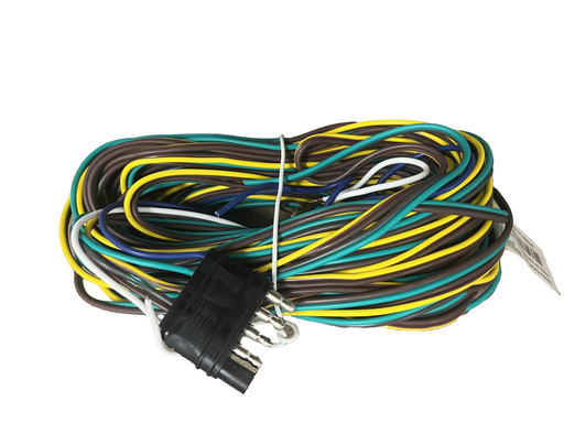 5 Way Flat Wiring Harness, 35 Foot, 30"Ground, (Brown, Green, Yellow, Blue, White) - Hydrastar