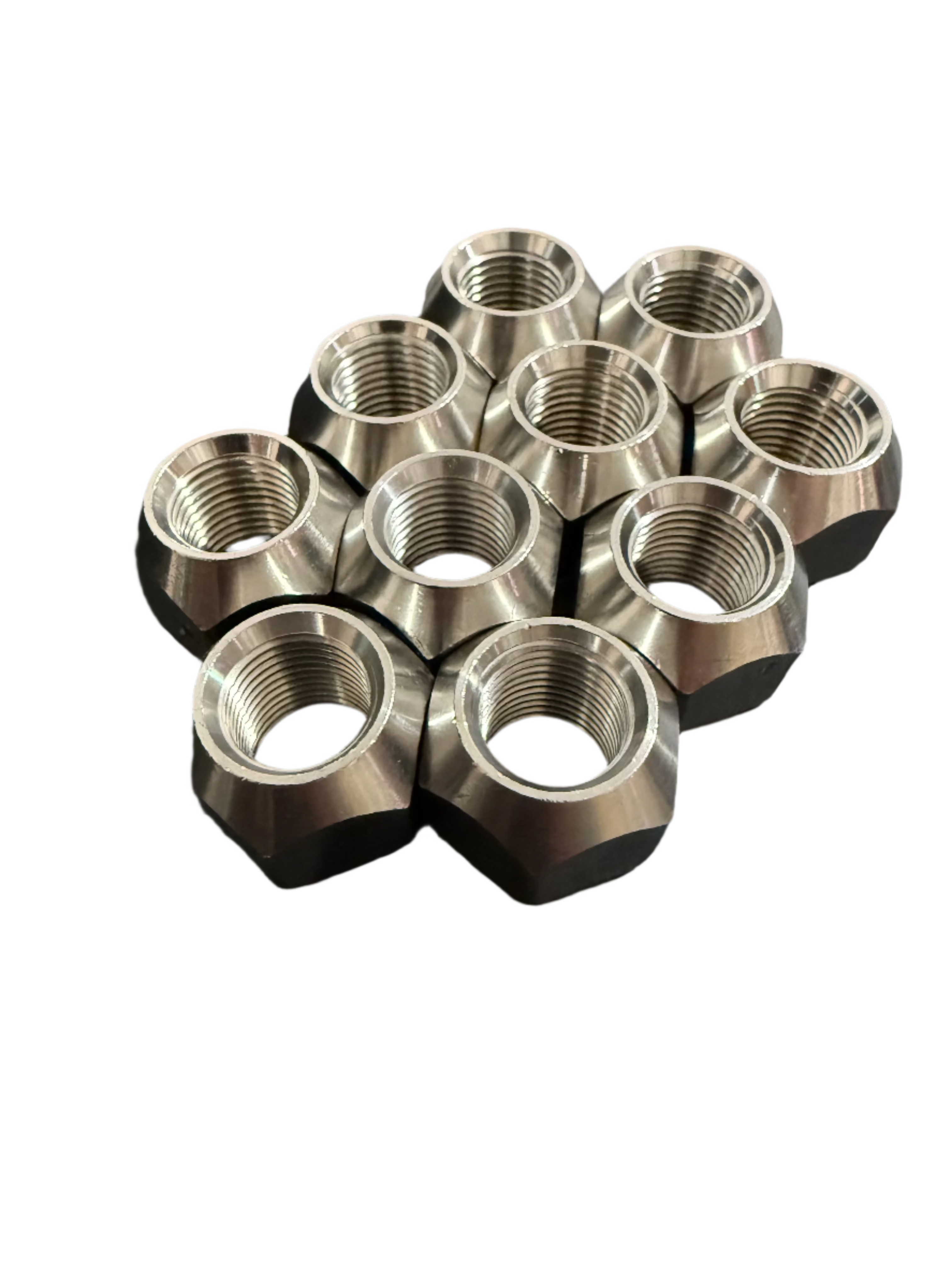 Stainless Steel Cone Seat Lug Nut | 1/2-20 in. | 10 Pack